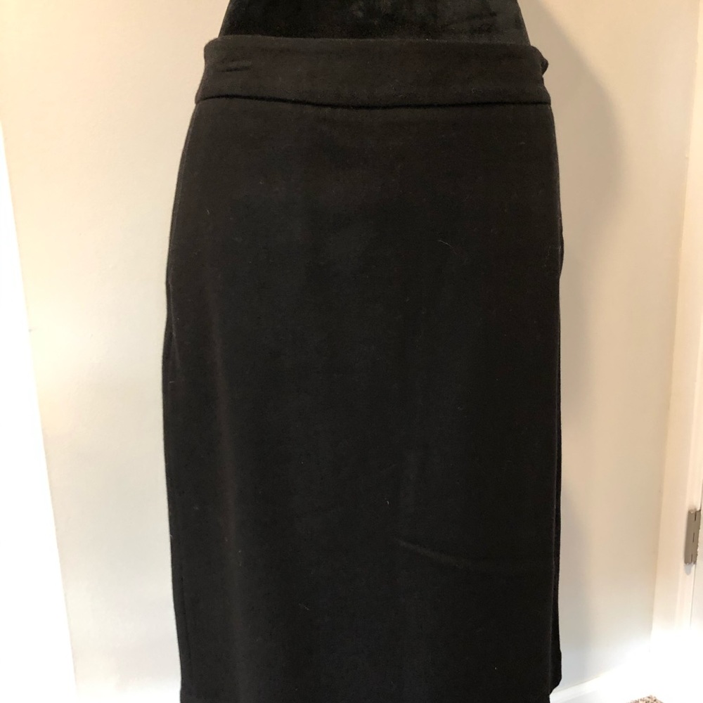 Eddie Bauer Black Wool Skirt (6 Tall)